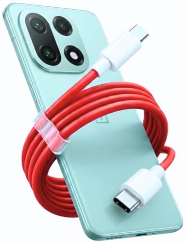 Image of Smolink 65W Type C to C Red Cable | Compatible For Oneplus | Nord Power 5G Delivery for SuperVOOC |Original Ultra-Fast Charging