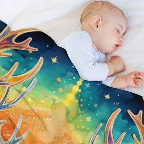 Couverture cerf pour des soirées cocooning chaleureuses sur le canapé - 5