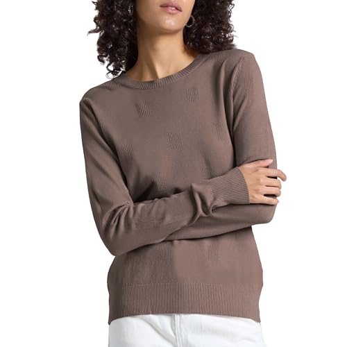 Women's Fall Pullover Long Sleeve Crew Neck Casual Ribbed Knit Lightweight Soft Sweater Top