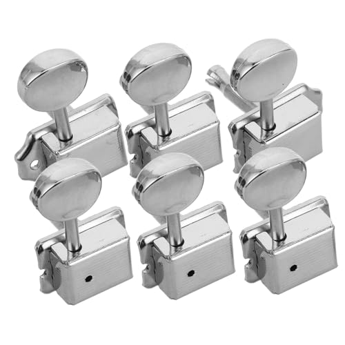 Totority Vintage Guitar Tuning Pegs 6pcs Metal Tuning Keys for Acoustic Guitars Split Shaft Design