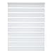 Produktbild Doppelrollo: modernes Klemmrollo in Weiß, ohne Bohren - Klemmfix, 60 x 150 cm(B x L), Duo Rollo für Fenster