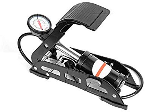 bosig® 160 psi Air Pump Air Foot Pump Steel Chrome Plated Body Use for Cars/Tires/Motorbikes/Cycles/Inflatable Toys/Basketball/Footballs/Air Beds/Pools (Silver)