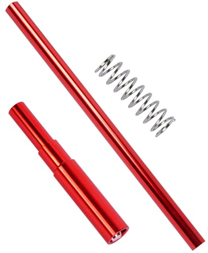 hopsupRC Aluminum Center Drive Shaft CVD Upgrades Part for 1/8 Mojave 4X4 4S BLX RC Car,Alloy Center Driveshaft Axles Hops Up,Replaces ARA311170 Red