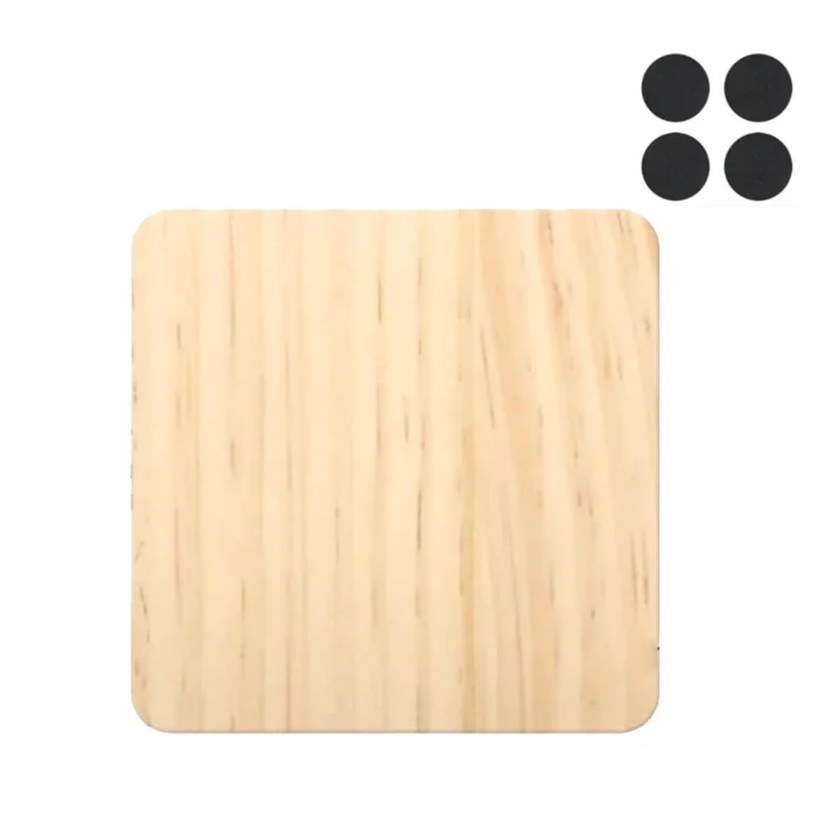 Posavasos de madera personalizados, posavasos de madera grabados, posavasos de madera personalizados para bebidas, posavasos personalizados (50 unidades, redondos)