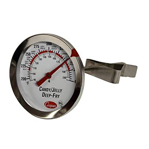 Cooper-Atkins 322-01-1 Bi-Metals Candy/Jelly/Deep Fry Thermometer, 200 to 400 Degrees F Temperature Range