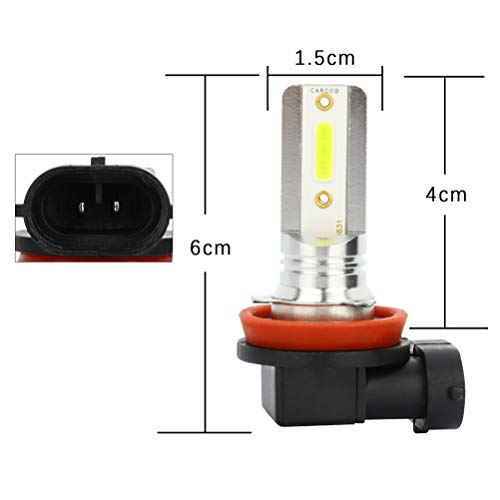 Eccpp 4Pack H11 Led Bulbs Cob Led Light Bulbs Replacement Fog Lights Daytime Running Lights #TOP2