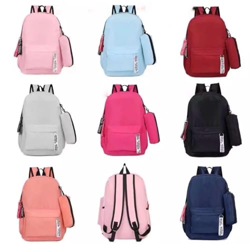 Mochila Escolar Grande Unissex Com Estojo (Aleatório)