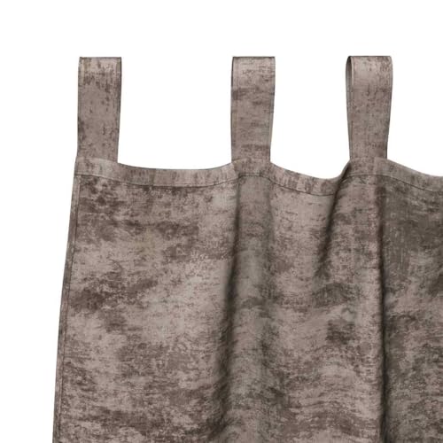 Rideaux en velours cappuccino isolant phonique contre le vis-à-vis - 5
