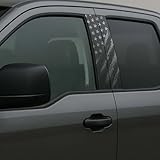 2 Pack B Pillar Sticker Decal 12x21.5 Car Pillar Decals, Personalized Car Center Pillar Sticker, Waterproof Car Door Pillar Sticker, American Flag Vinyl Wrap for Car Side Door Trim Decoration