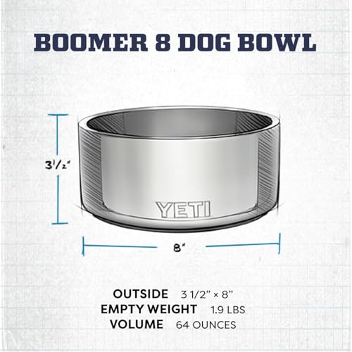 YETI Boomer 8, Stainless Steel, Non-Slip Dog Bowl, Holds 64 Ounces, Pace Purple by YETI - Used condition - Image 4