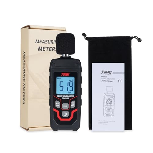 Juroupi TASI TA656A 30~130dB Sound Level Meter Decibel Meter Sound Level Sound Detector Noise Meter 0.1dB High Precision Noise Detector