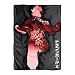 Just Funky Dragon Ball Z Red and Black Goku Outline Fleece Blanket, 45 x 60-inches