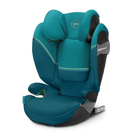 CYBEX Gold Bilbarnstol Solution S i-Fix, För bilar med eller utan ISOFIX, 100-150 cm, För barn mellan 3 och 12 år, River Blue