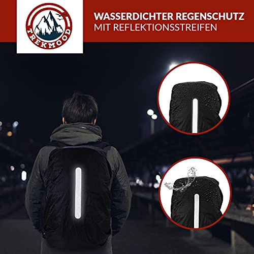 TREKMOOD Hiking Backpack (40L) - Outdoor Backpack with Water Bottle & Rain Cover - Travel Backpack for Men and Women with Multiple Compartments for Storing - Image 6