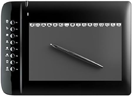 Ugee M1000L Drawing Graphics Tablet 10x6" with 24 Express Keys (4000 LPI 200 RPS 2048 Levels) Windows & Mac - UK Stock