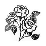 【Rose Métal Noire Élégante】Ajoutez une touche romantique à votre intérieur avec cette décoration murale metal en forme de rose. Idéale comme tableau decoration murale ou deco murale, sa couleur noire mate et son contour précis en métal créent un contraste saisissant. Parfaite pour un deco salon ou une décoration murale cuisine, cette rose en métal transforme n’importe quel mur en une œuvre d’art raffinée, sans surcharge visuelle.
