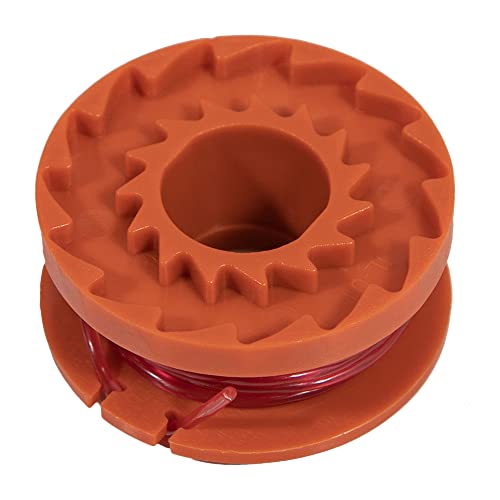 RIQUIPAI 20 Pack Trimmer Line Replacement Spools, 10 Ft Nylon Weed Eater String, Pack with 2 Cap Covers, Compatible with Worx String Trimmers and Edgers