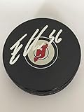 Erik Haula Signed NJ New Jersey Devils Hockey Puck Autographed a - Autographed NHL Pucks
