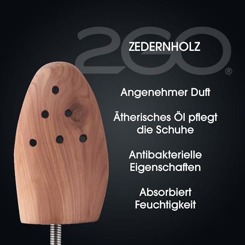 Embauchoir en bois de cèdre et tendeur de forme naturel pour la protection du cuir