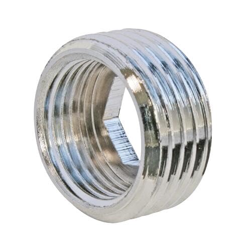 SOMATHERM FOR YOU - Fourrure Laiton Chromé - Raccord Mâle 20/​27 - Femelle 15/​21 - Raccordement Rapide et Facile - Résistance à la Corrosion - Réseaux Eau Sanitaire ou Chauffage - Gris