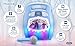 eKids Frozen 2 Bluetooth Portable MP3 Karaoke Machine Player with Light Show Store Hours of Music with Built in Memory Sing Along Using The Real Working Microphone USB Port to Expand Your Content