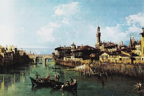 Cuadro pintura al óleo de 60x90cm con la vista clásica de la Plaza Darno de Bellotto