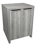 Aqua One Inspire 60 Gloss Door Aquarium Cabinet, 60 x 40 x 75 cm, Grey Arizona Oak