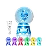 Utilisations multiples : cette veilleuse en cristal dispose de lumières froides et d'images 3D réalistes qui peuvent créer l'ambiance pour votre fête d'anniversaire ou votre réunion de famille. Il permet à vous, à votre famille et à vos amis de vous immerger dans une atmosphère de rêve. Que ce soit votre maison, votre bureau ou tout autre espace personnel, cette veilleuse en forme de boule de cristal vous fera certainement briller