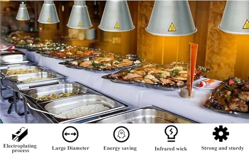 Lampe de restauration pour chauffage des plats sur buffet de réception - 3