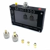 Amplia cobertura de frecuencia: Mini1300 0.1-1300M HF/VHF/UHF SWR Antena medidor de barrido de frecuencia ofrece medición precisa para un amplio espectro de 0.1 a 1300M, lo que permite un análisis perfecto de señales HF, VHF y UHF en aplicaciones de campo o laboratorio con resultados confiables y seguimiento de señal suave.