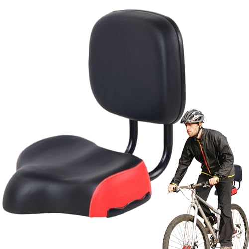 Selle large de vélo avec dossier amortisseur de choc pour homme femme