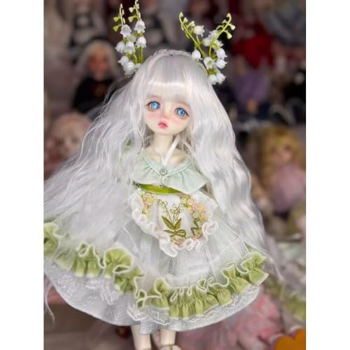 BALOLO BJD ドール フルセット 1/6 ボールジョイント人形 女の子 30cm ボールジョイント人形 手作り かわいい 美しい女の子 フルセット ギフト、人形 1 体 + 服 + 靴 + ウィッグ + 目 + 顔 メイク (4#)