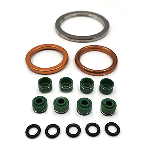 Image of FainWan Complete Top End Head Gasket Kit Compatible with TRX400EX TRX 400EX Sportrax 400 1999-2008 TRX400X TRX 400X 2009-2014 Cylinder Piston Head Engine Repair Non-Asbestors