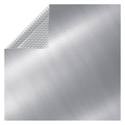 Vxl Cubierta Solar De Piscina Flotante Pe Rectangular Plata 6X4M