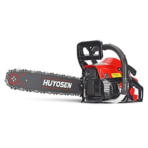 Gas Power Chain Saws Corded 40.1CC 2 Cycle Gas Powered Chainsaw Guide Bar Size 16 inchs 3/8 inchs 57DL Chain Guide Bar 4116S