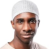 Tough Headwear Kufi Hats for Men - Muslim Hats for Men - Kufi Hat - Muslim Clothes - Islamic Hat - Prayer Grey