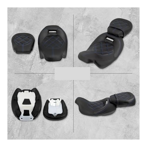 Siège moto deux places conducteur et passager pour selle Street Glide Road King 2009-2023 - 6