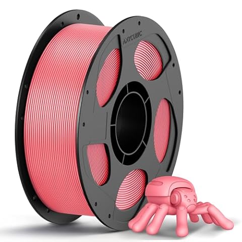 ANYCUBIC PLA Filament 1.75mm, 3D Printer Filament,Intelligent Identification, Dimensional Accuracy +/- 0.02mm, 1KG Reusable Spool Pink
