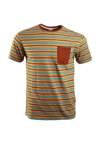 SANTA CRUZ Clifftop - Camiseta/Camisa Deportivas para Hombre, Color marrón, Talla FR : XL (Taille Fabricant : XL)