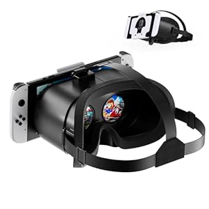 VR Brille für Nintendo Switch/Switch OLED, Switch Virtual Reality Brille mit Verstellbaren HD-Linsen und bequemem Kopfband, Labo Goggles VR Kit 3D-Brille für Switch Zubehör