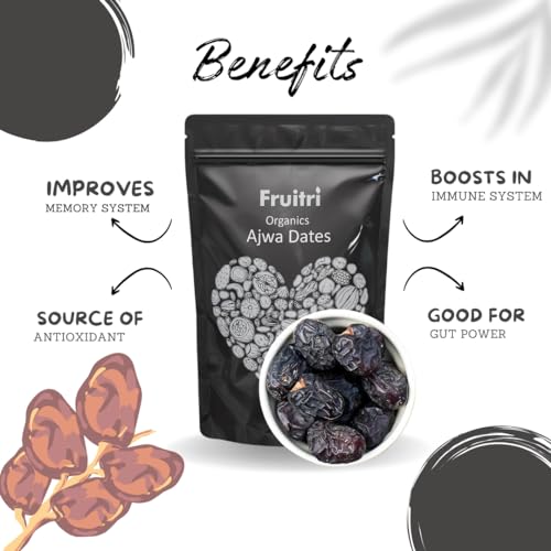 Image of Fruitri Rich Heritage And Irresistible Flavor Of Fresh Ajwa Dates 1Kg, Nature's Superfood For Nourishment, Wellness, And Pure Delight