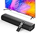 Yinet-EU Soundbar for TV, 56W Speakers with Bluetooth 5.3/ARC/Optical/AUX Inputs – Wall Mountable Home Theater Surround Sound System Small Sound Bar for PC/Gaming/Projectors with 3 EQ Modes (Black)