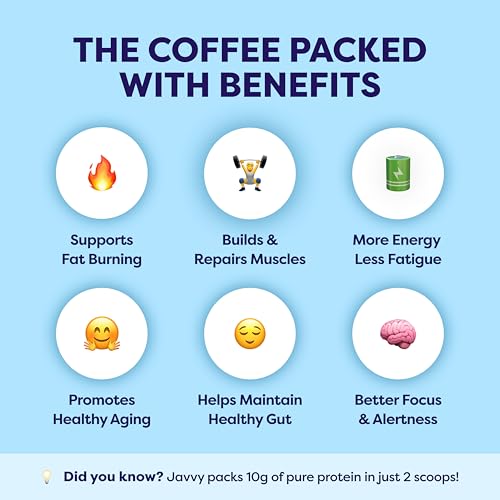 Image of Javvy Protein Iced Coffee - Premium Whey Protein & Iced Coffees, 100% Natural Cold Brew, Zero Artificial Flavors & Sweeteners, 80mg Caffeine, No Added Sugar, 20 Servings, Cookies N' Cream, 1 Pack