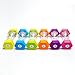 6 Pcs Colorful Hourglass Sandglass Timer Sand Timer Sand Clock Timer 1/3/5/10/20/30 Minutes Visual Hourglass Set for Games Classroom Kids Office Kitchen Decor
