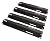Unicook Universal Replacement Heavy Duty Adjustable Porcelain Steel Heat Plate Shield, Heat Tent, Flavorizer Bar, Burner Cover, Flame Tamer for Gas Grill, Extends from 11.75" up to 21" L, 4 Pack