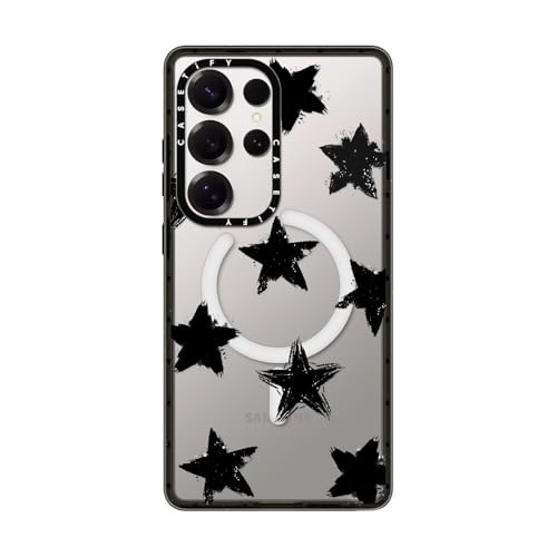 CASETiFY �C���p�N�g�}�O�l�e�B�b�N for Samsung Galaxy S25 Ultra �P�[�X [�X���� / 2.5m�̗����������N���A (MIL�K�i4�{����) / ���C�����X�[�d�����Magsafe�Ή�] - Star Marks - �u��