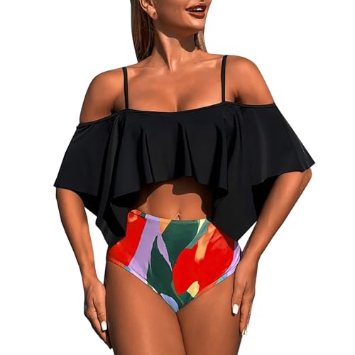 Tankini push up pour la plage avec maillot de bain jupette taille haute confortable