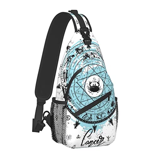 Cancer Sling Bag Personalized Constellations Chest Bag Travel Hiking Chest Bag Daypack Outdoor Sports Bag For Women Men2