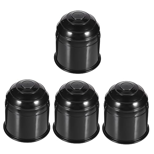 Gatuida 4pcs Trailer Ball Cover Tow Hitch Cover Trailer Ball Head Protective Cap Weatherproof Corrosion Protection