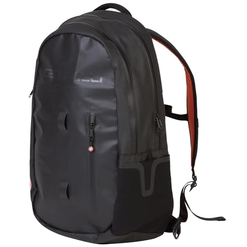 CASTELLI Gear Backpack, 26L Storage Bag for Cycling, Race Day, or Travel for Men & Women – Black – One Size